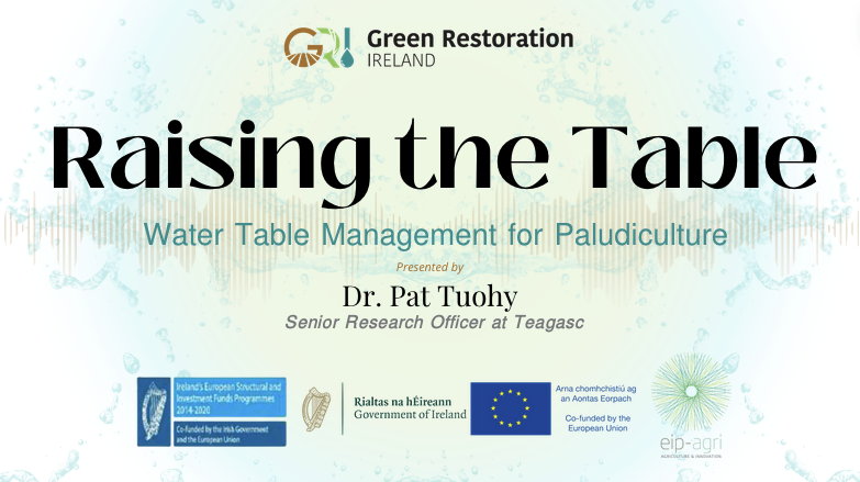Water Table Management, Peatland Restoration and Farming Event