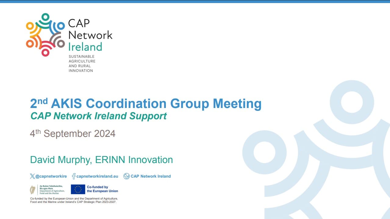 AKIS CG Second Meeting ERINN Innovation Presentation