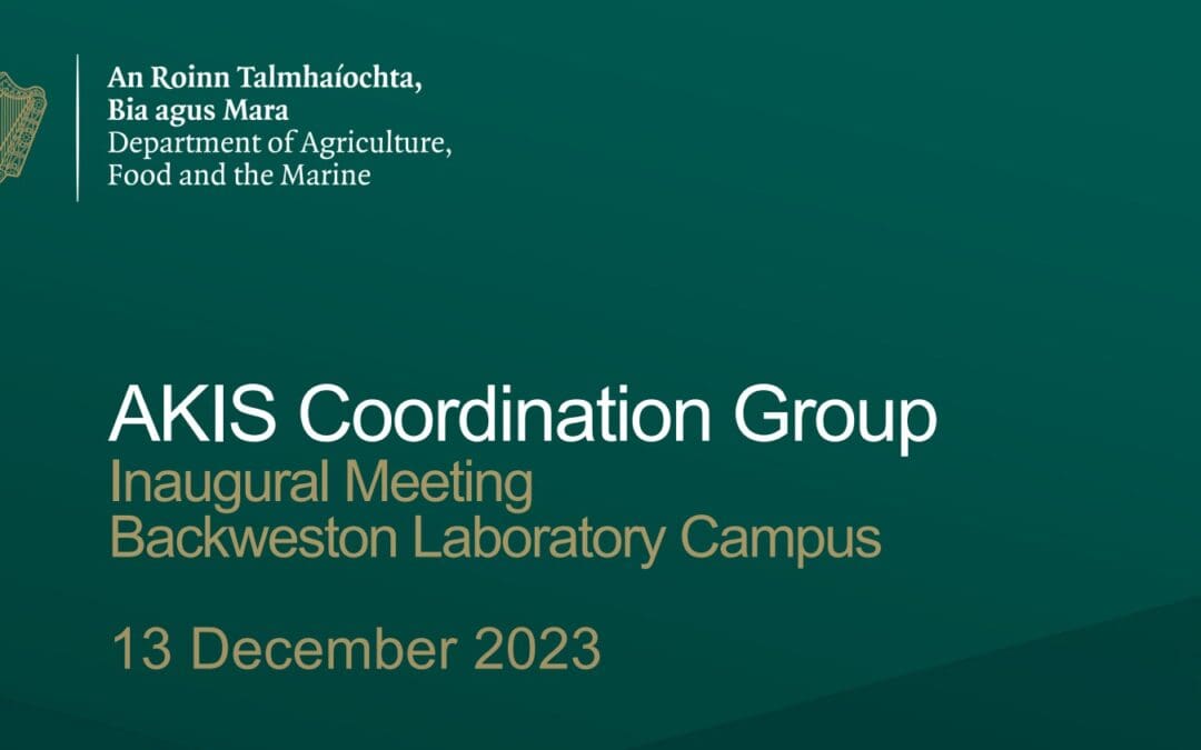 AKIS CG First Meeting Presentation Deck