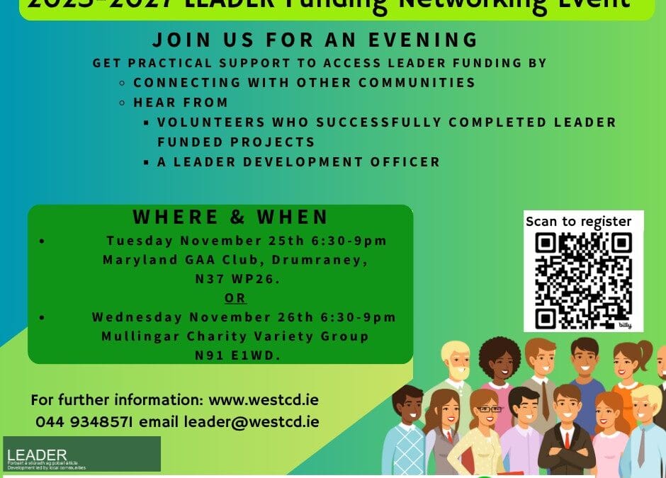 LEADER Funding Networking Events in Westmeath