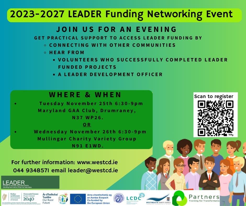 LEADER Funding Networking Events in Westmeath