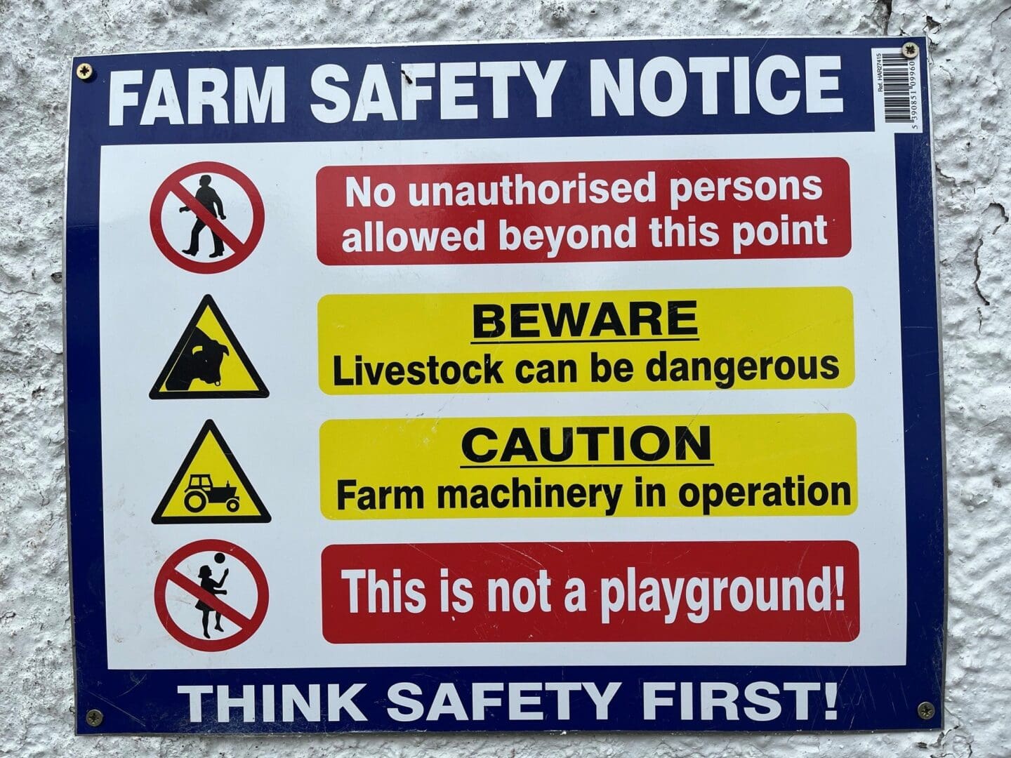 Farm Safety Sign